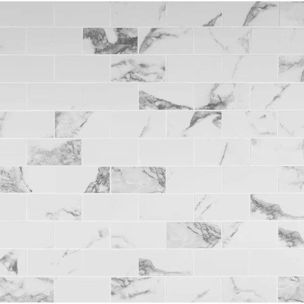Statuario 12 In. X 12 In. X 10 Mm Polished Porcelain Mosaic Floor & Wall Tile, 10PK, Msi, Mfr#: ZOR-PT-0463